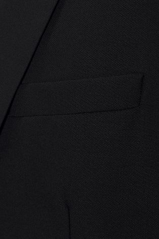Black Tailored Fit Suit: Jacket